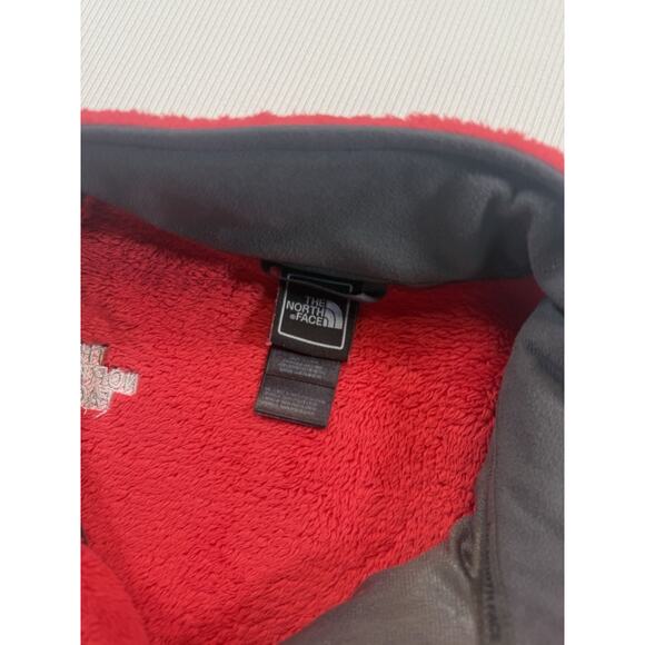 The North Face Women’s Full Zip Fleece Jacket Red Size Large - Picture 6 of 8